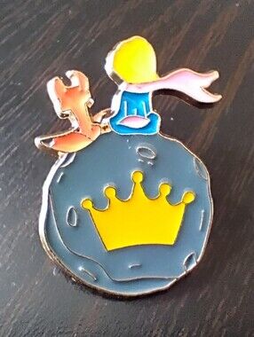 🧁 3/$30 The Little Prince Planet Crown Enamel Pin  NEW